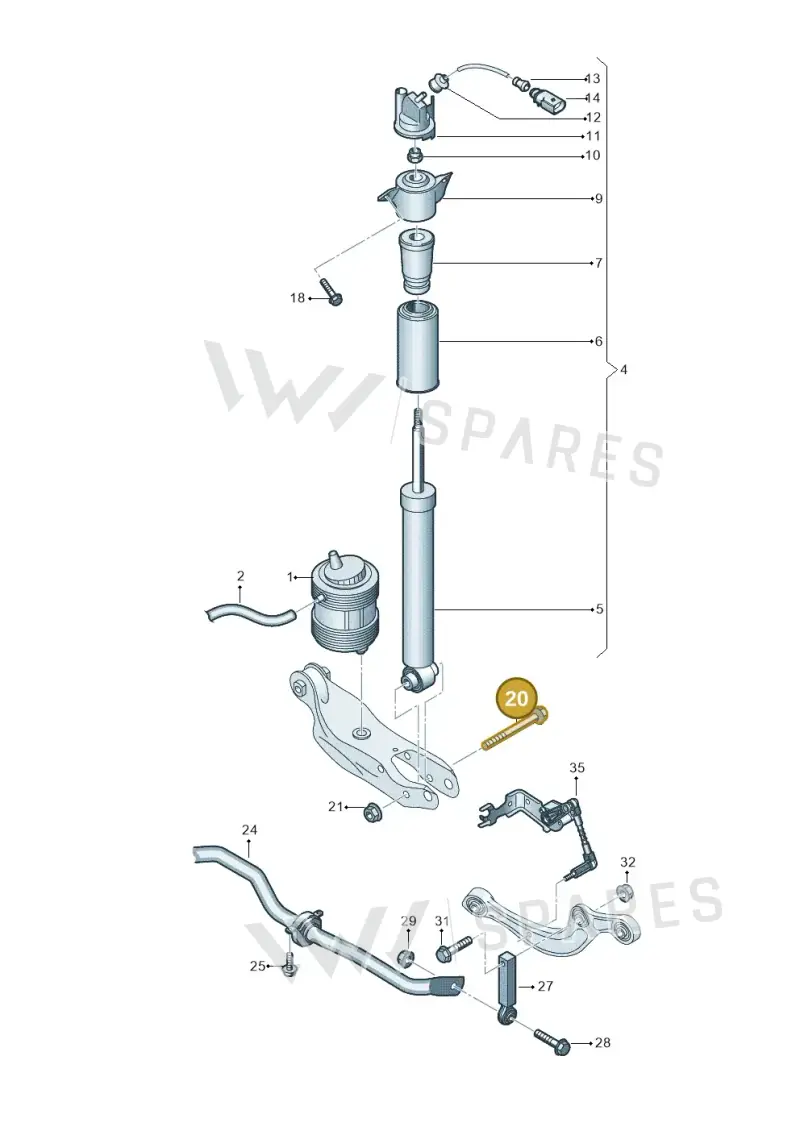 N91236401 — Audi RS Q8 Quattro (2019-) diagram 859511060, position 20