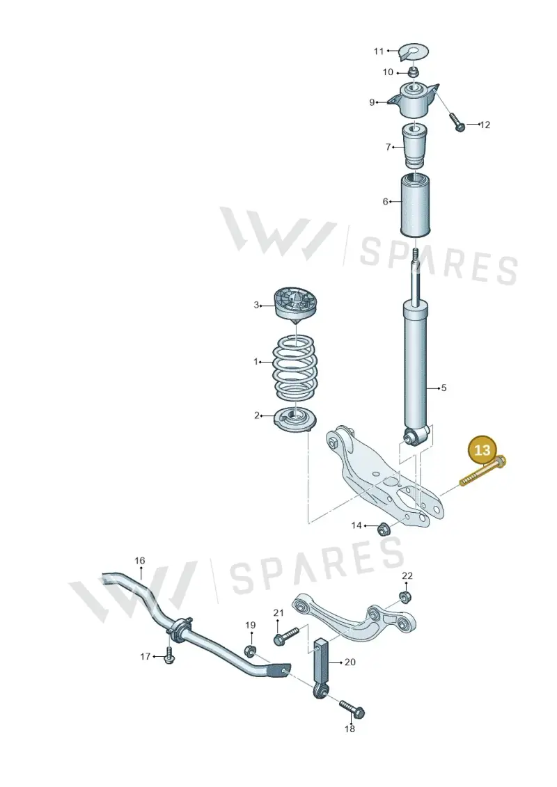 N91236401 — Audi A5 Limo 2.0 (2024-) diagram 859511000, position 13