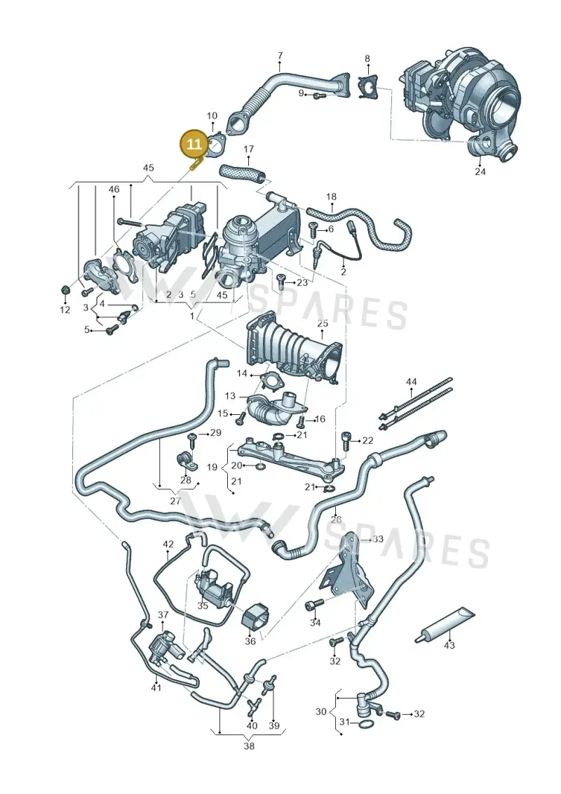 N91248201 — Audi A5 Cabrio 2.0 (2016-2018) diagram 788131400, position 11