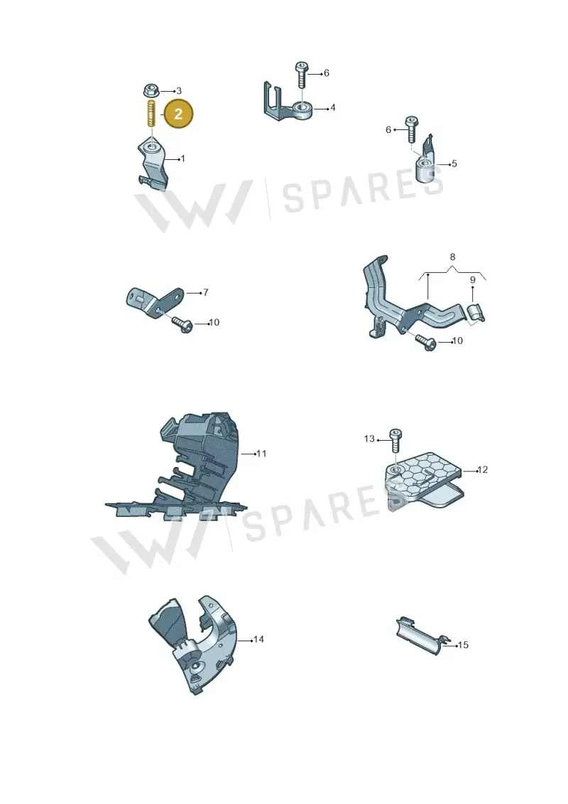 N91248201 — Audi A8L (2017-2022) diagram 838971040, position 2