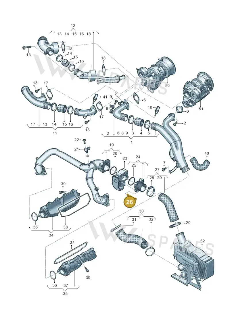 N91248701 — Audi A6 2.0 (2018-) diagram 435145047, position 26