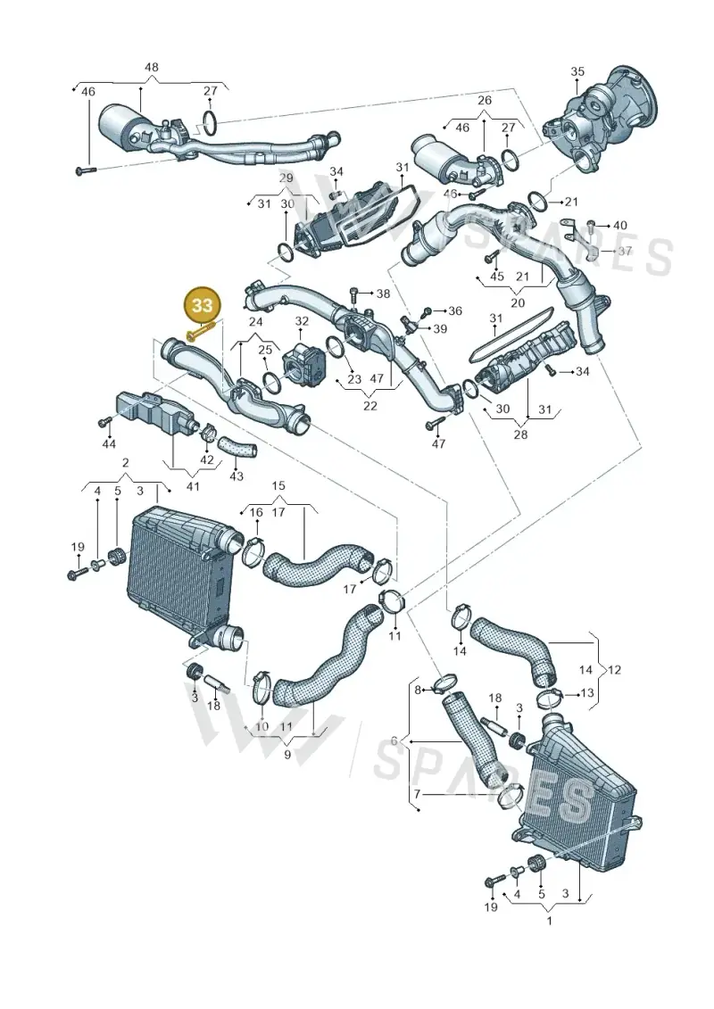 N91248701 — Audi A8L (2017-2022) diagram 838145500, position 33