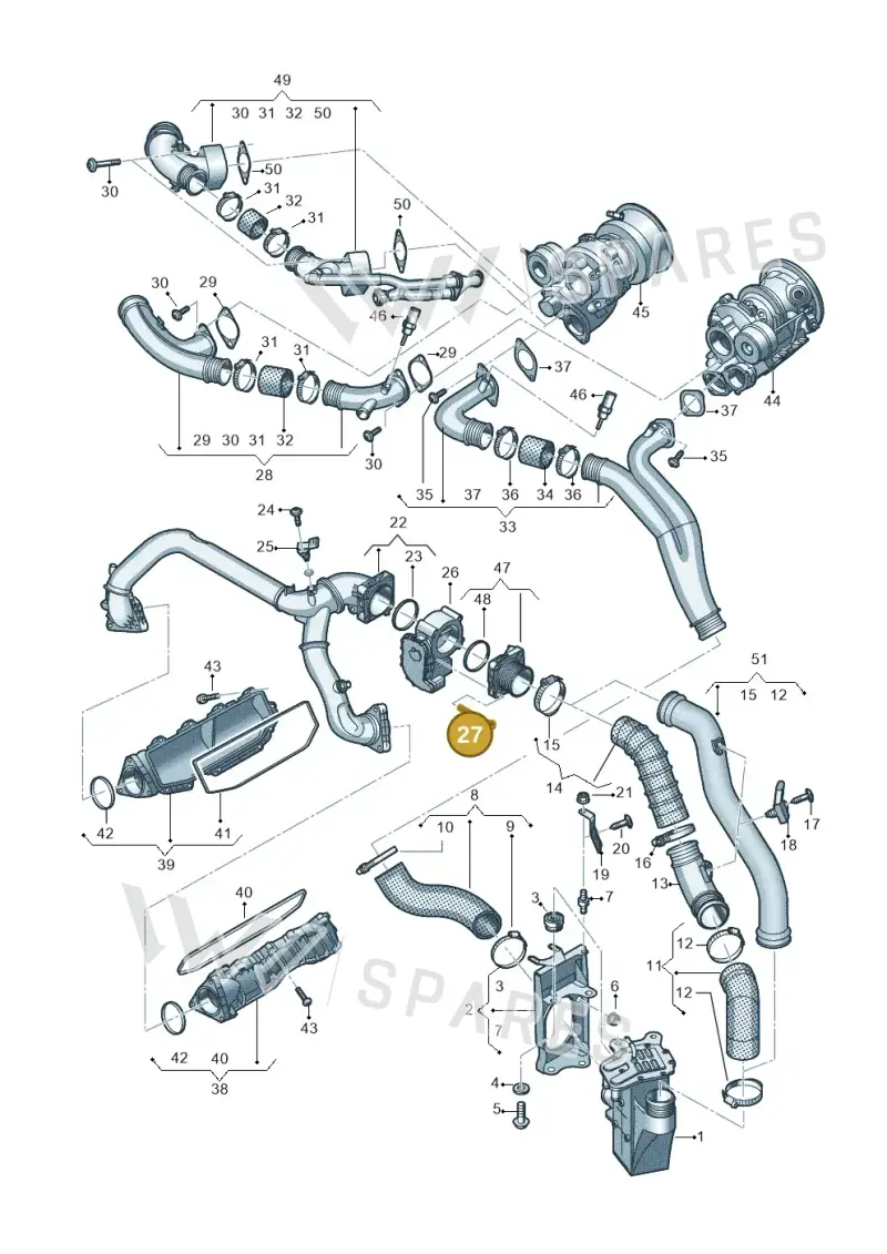 N91248701 — Audi RS4 Avant (2017-) diagram 847145500, position 27