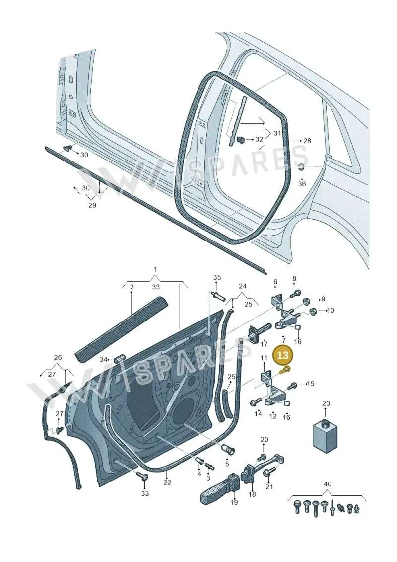 N91258201 — Audi RS Q8 Quattro (2019-) diagram 429833010, position 13