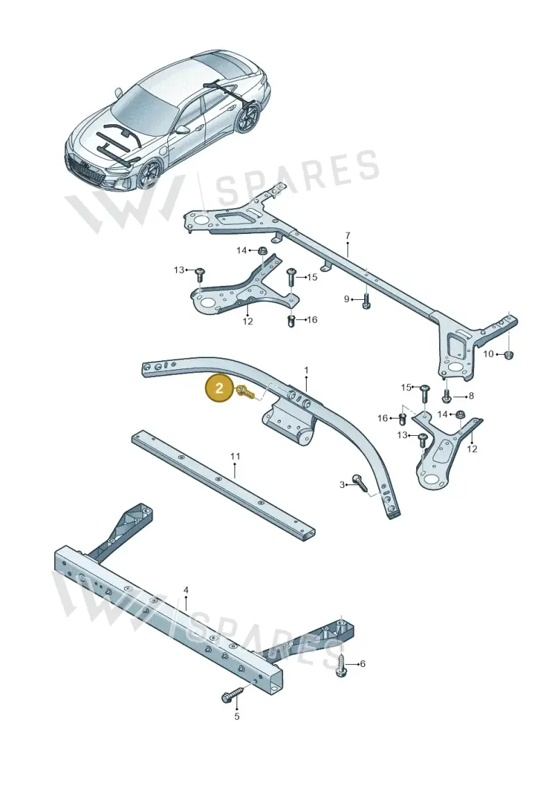 N91258201 — Audi RS e-tron GT (2020-2020) diagram 4j1803001, position 2