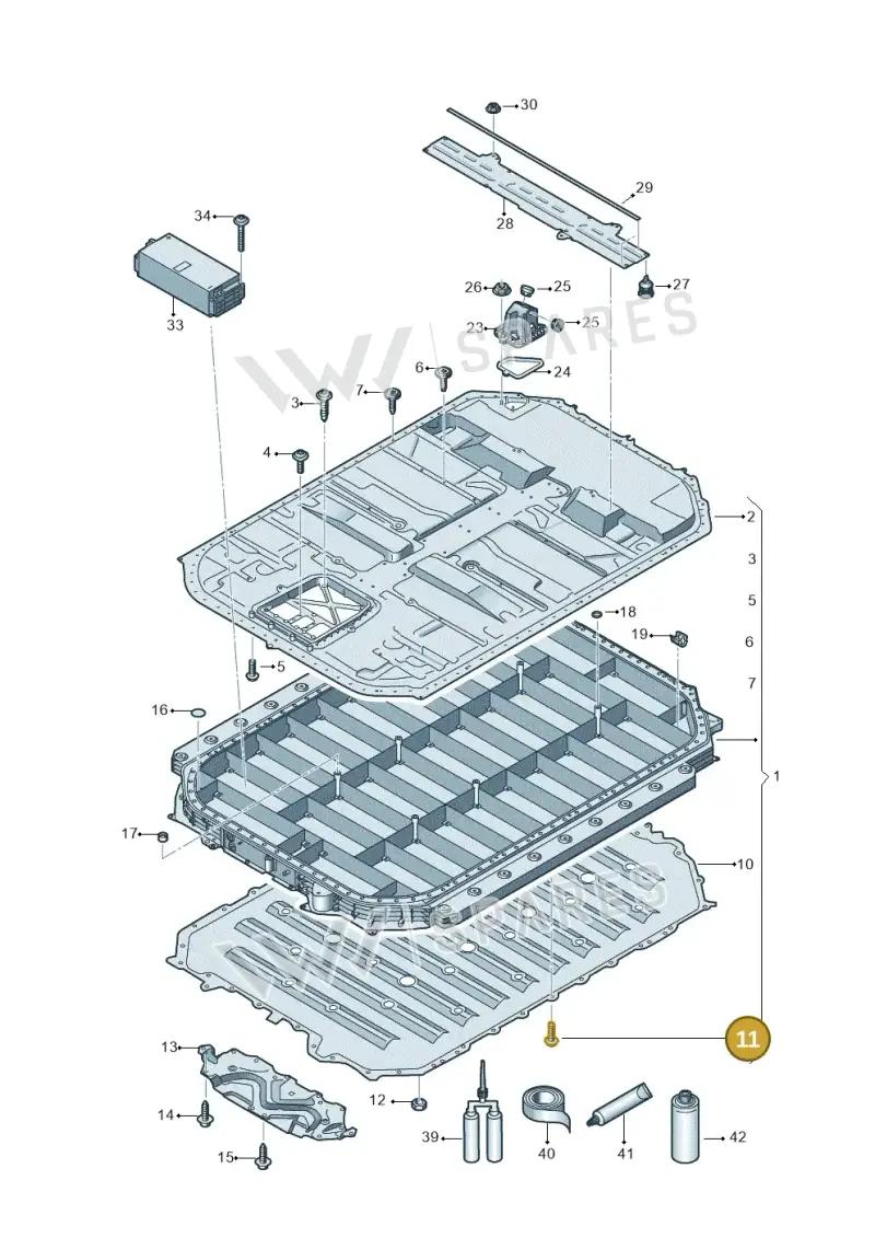 N91261302 — Audi Q8 e-tron (2018-2020) diagram 586915560, position 11