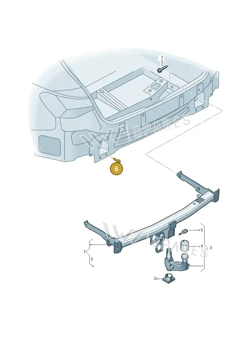 N91263701 — Audi A3 Sportback (2019-2021) diagram 596804050, position 6