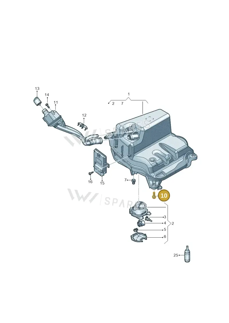 N91264001 — Audi A6 2.0 (2018-) diagram 435201400, position 10