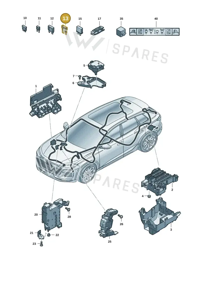 N91274205 — Audi Q6 e-tron (2023-) diagram f5s971805, position 13