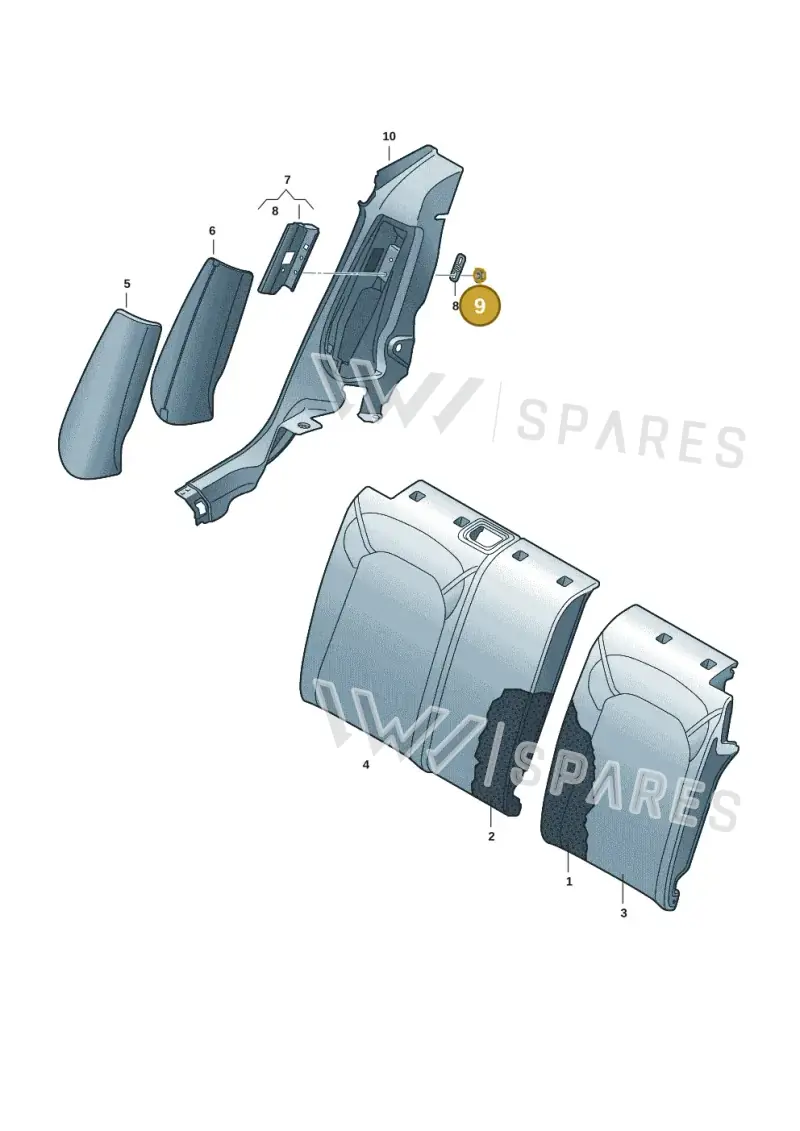 N91295301 — Audi Q4 Sportback (2021-2022) diagram 89a885801, position 9