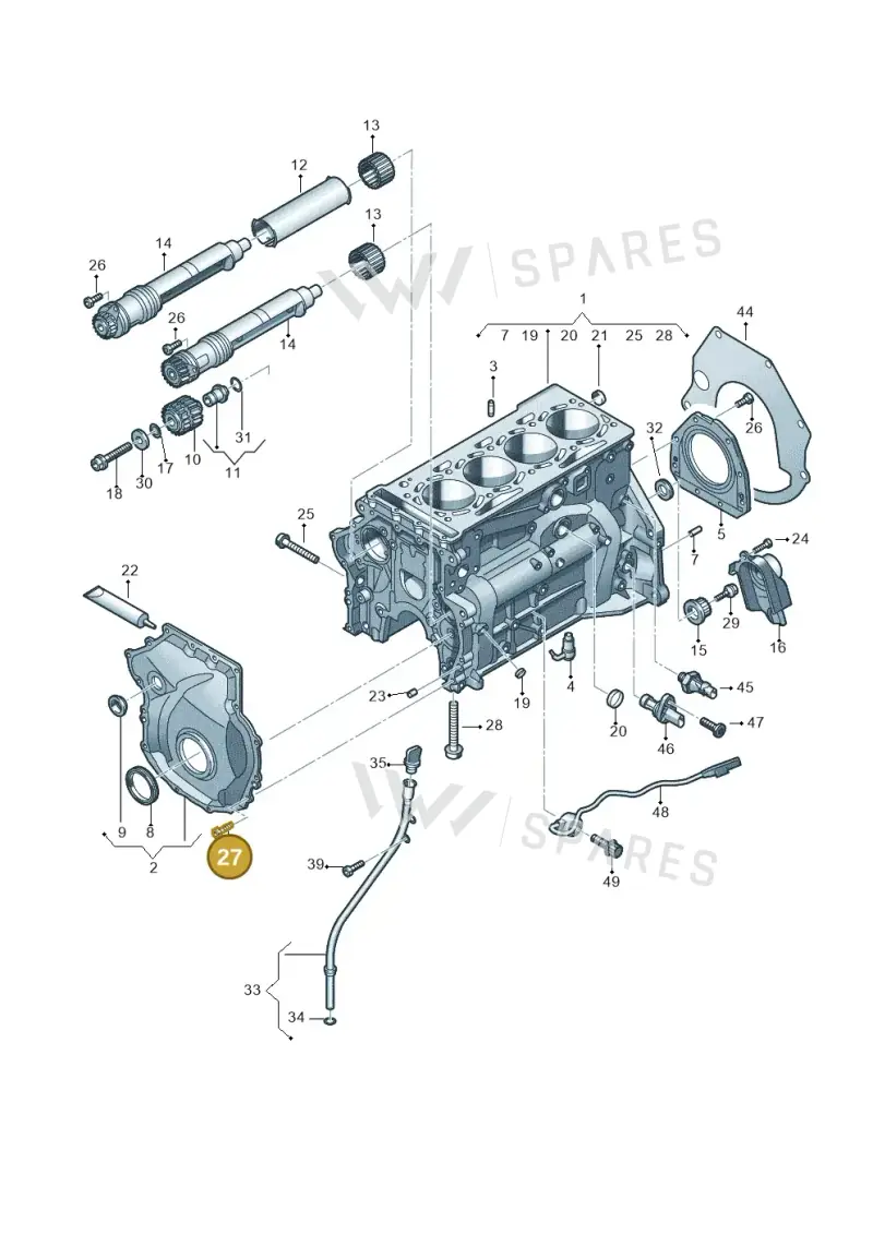 N91307701 — Audi Q5 (2016-2020) diagram 848103120, position 27