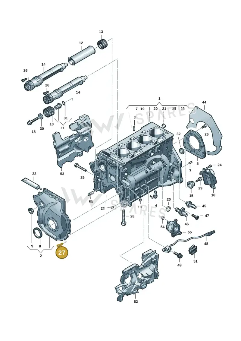 N91307701 — Audi A5 Limo 2.0 (2024-) diagram 849103017, position 27