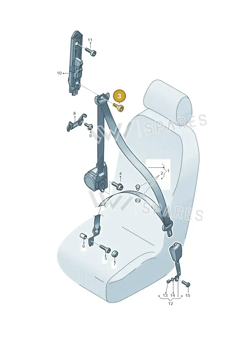 N98924303 — Audi Q3 1.4 (2016-) diagram 855857600, position 3