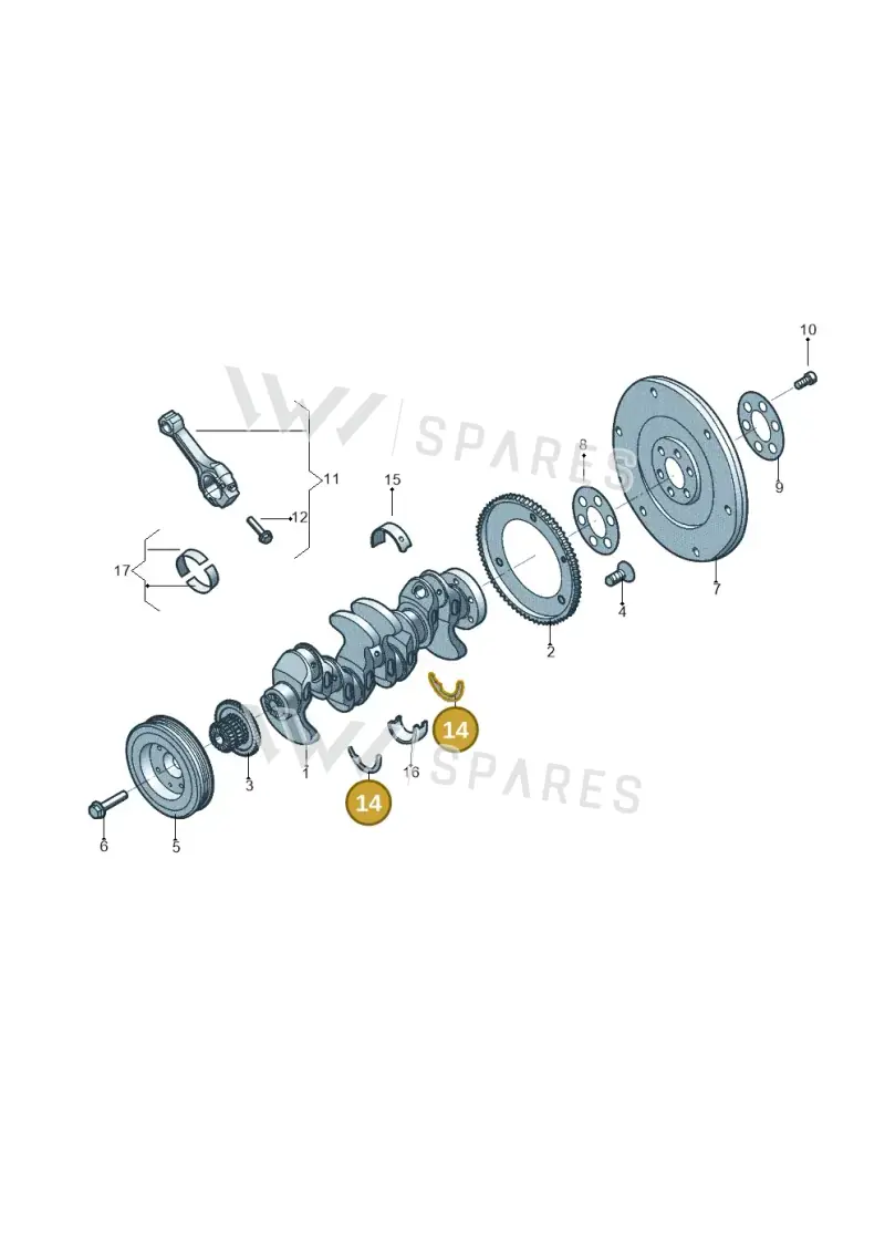 WHT000033N — Audi Q3 quattro (2018-2019) diagram 833105080, position 14