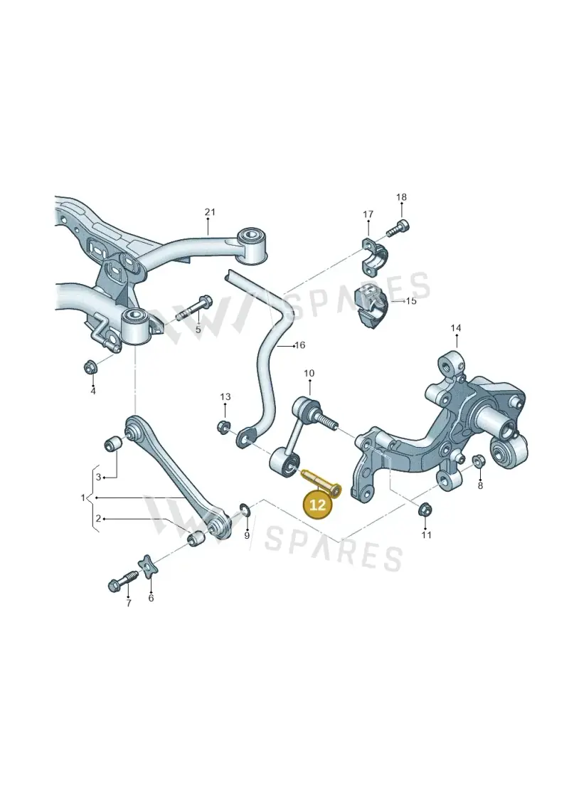 WHT000226 — Audi Q3 1.4 (2016-) diagram 460501200, position 12