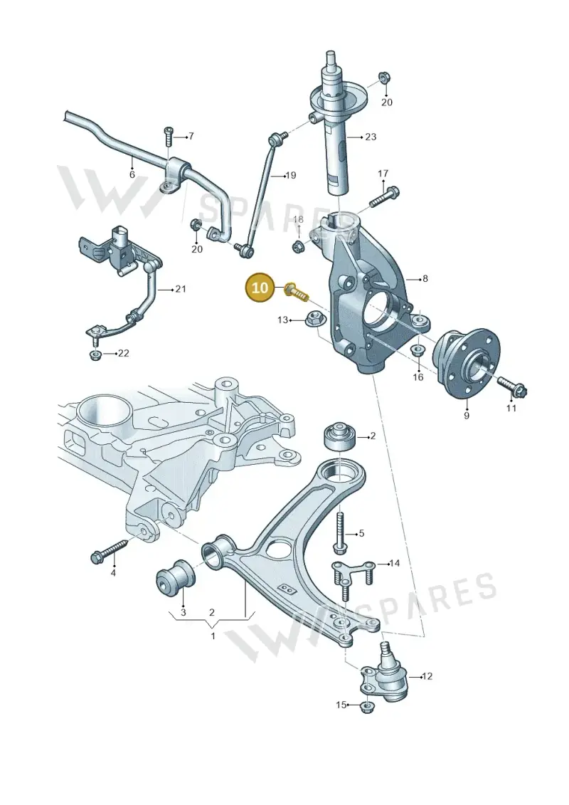 WHT000237 — Audi TTRS Coupe (2016-2023) diagram 850407000, position 10