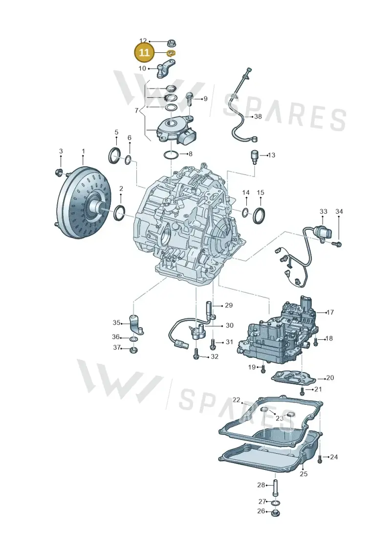 WHT000304 — Audi Q3 quattro (2018-2019) diagram 829321500, position 11