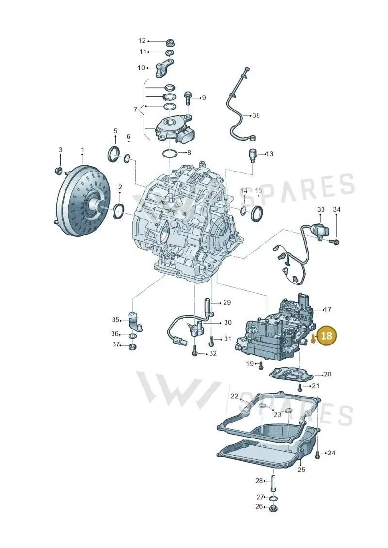 WHT000307 — Audi Q3 quattro (2018-2019) diagram 829321500, position 18
