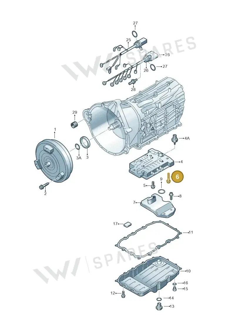 WHT000321 — Audi Q7 qu. 3.0 TDI (2009-2015) diagram 274321600, position 6
