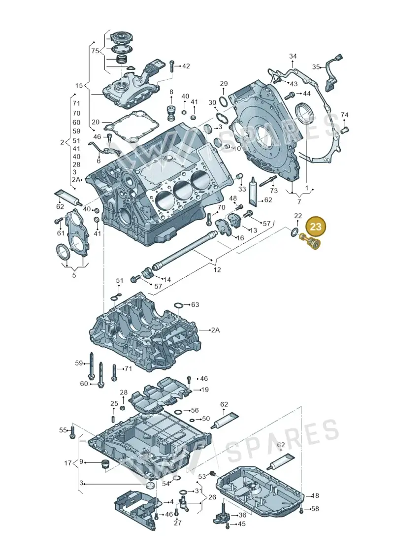 WHT000399 — Audi A7 Sportback (2014-2018) diagram 620103100, position 23