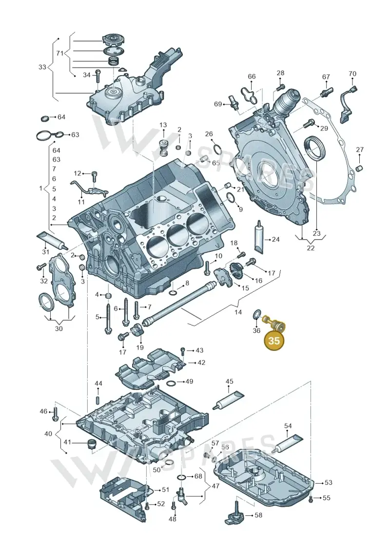 WHT000399 — Audi Q7 qu. 3.0 TDI (2015-2019) diagram 771103100, position 35