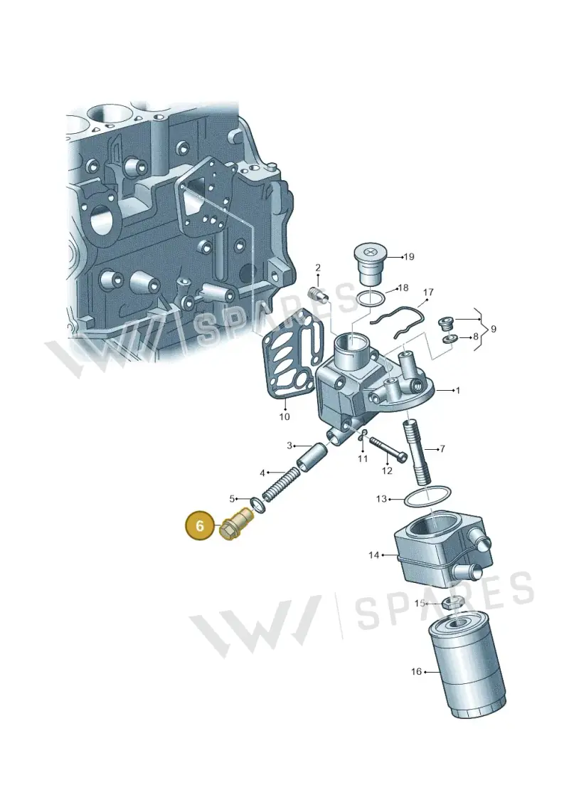 WHT000422A — Audi A4/S4 Cabrio./qu. 07> (2006-) diagram 194115500, position 6