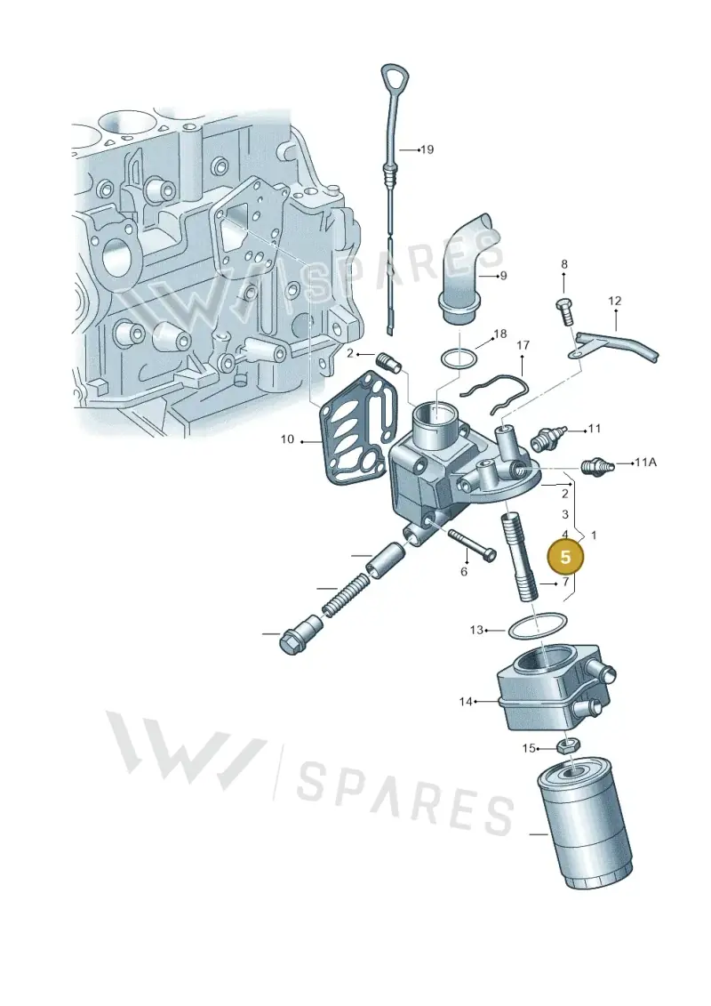 WHT000422A — Audi A6/Wagon/quattro (2001-2004) diagram 260115520, position 5