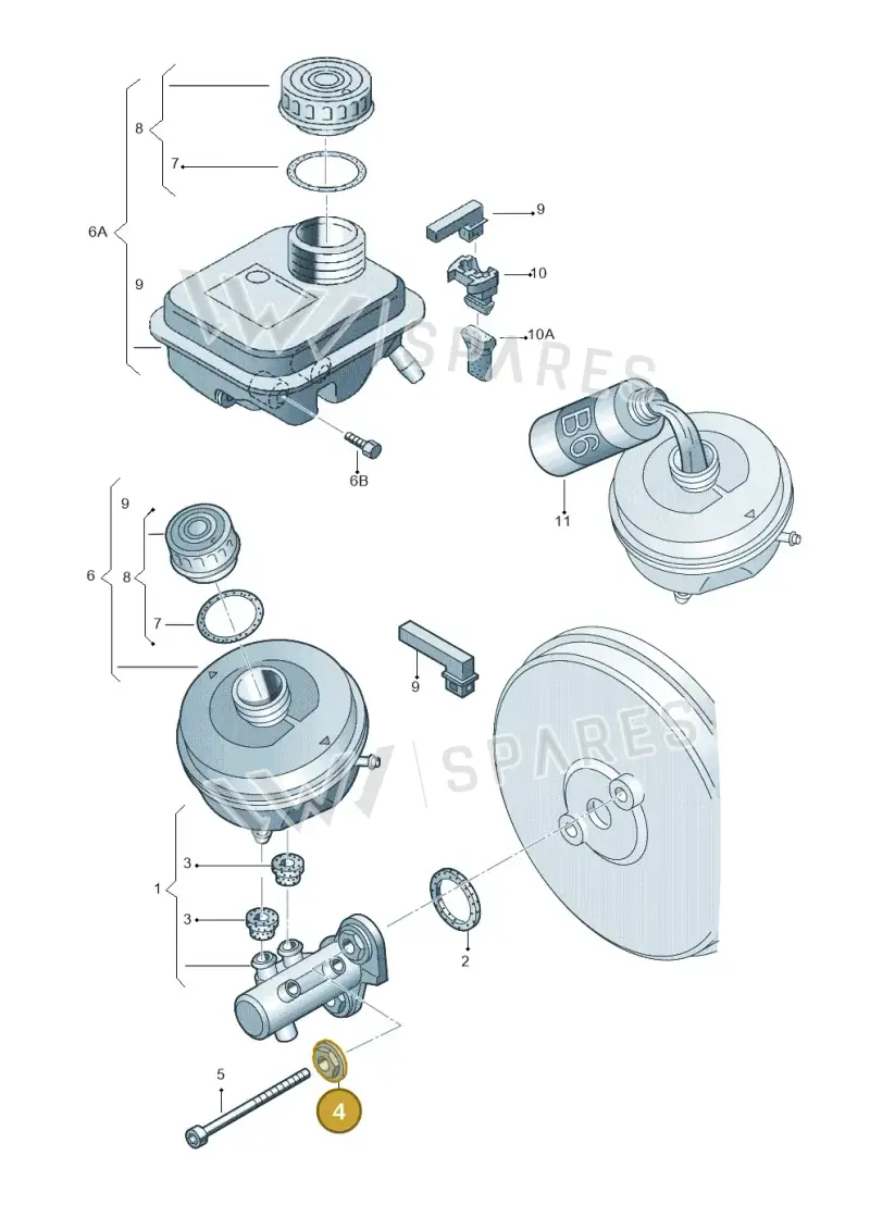 WHT000428 — Audi A6 Allroad qu. (2000-2005) diagram 156611100, position 4