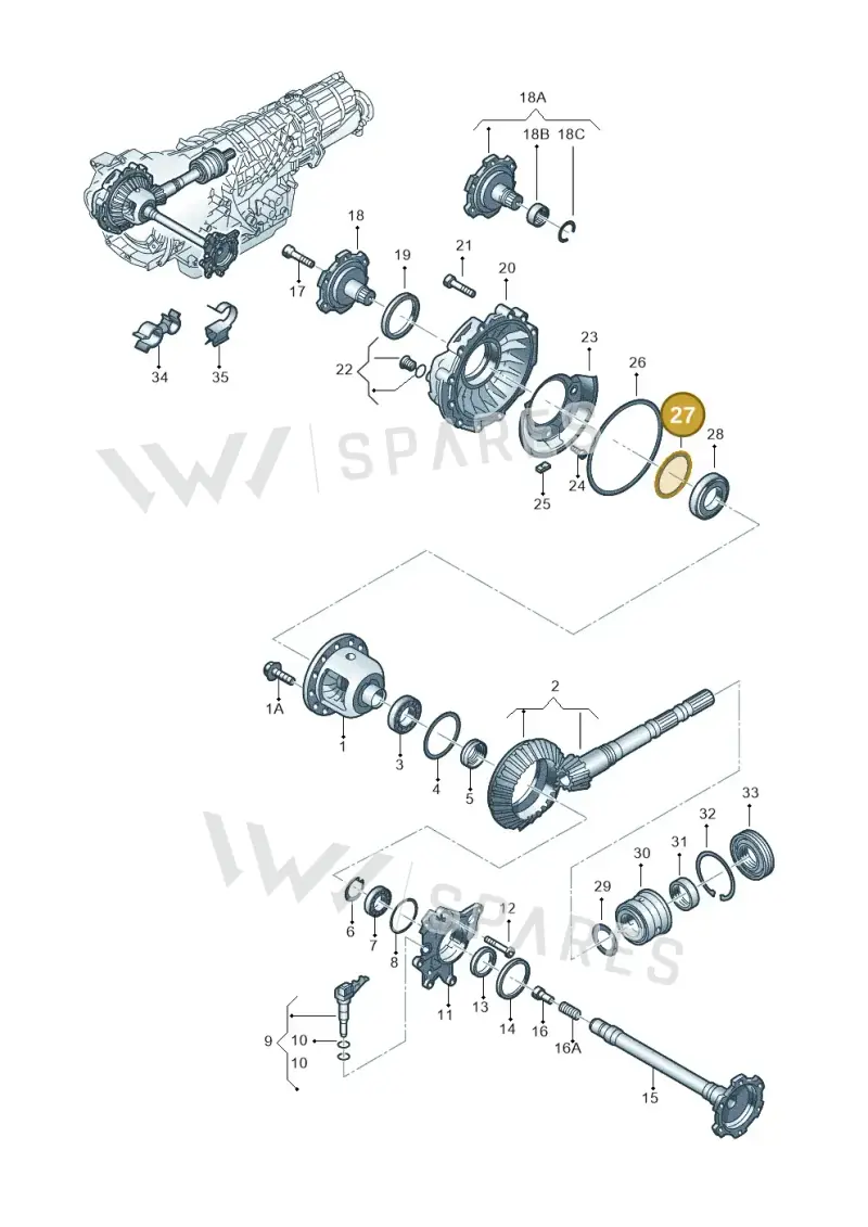 WHT000484A — Audi RS6 qu. (2003-2004) diagram 218409570, position 27