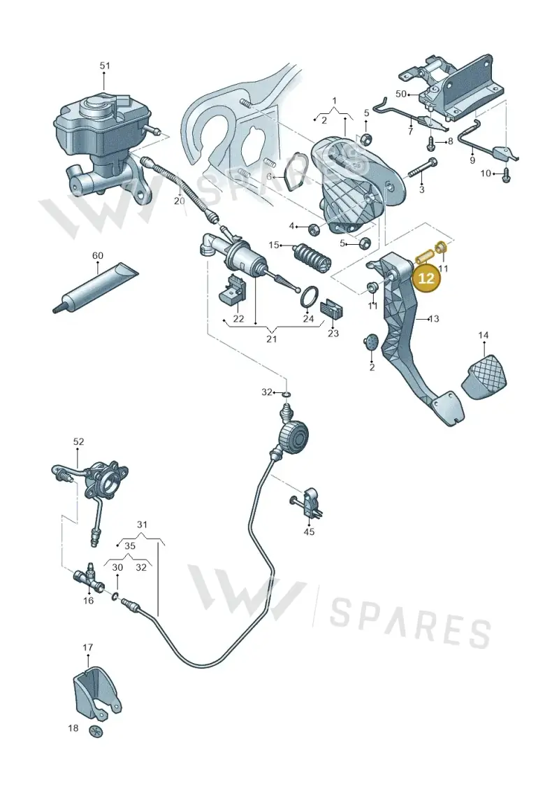 WHT000671 — Audi Q3 2.0 TDI (2014-2019) diagram 855721250, position 12