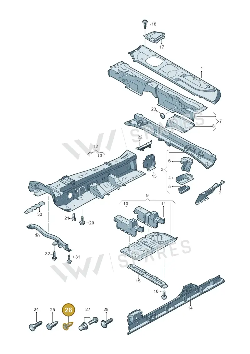 WHT000764 — Audi RS Q8 Quattro (2019-) diagram 429803010, position 26