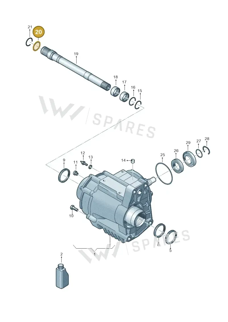 WHT001315 — Audi RSQ3 Sportback (2019-2024) diagram 858409500, position 20