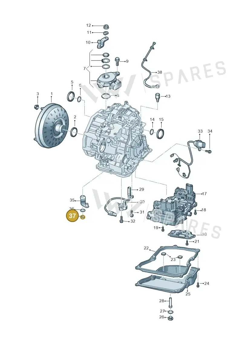 WHT001425 — Audi Q3 quattro (2018-2019) diagram 829321500, position 37