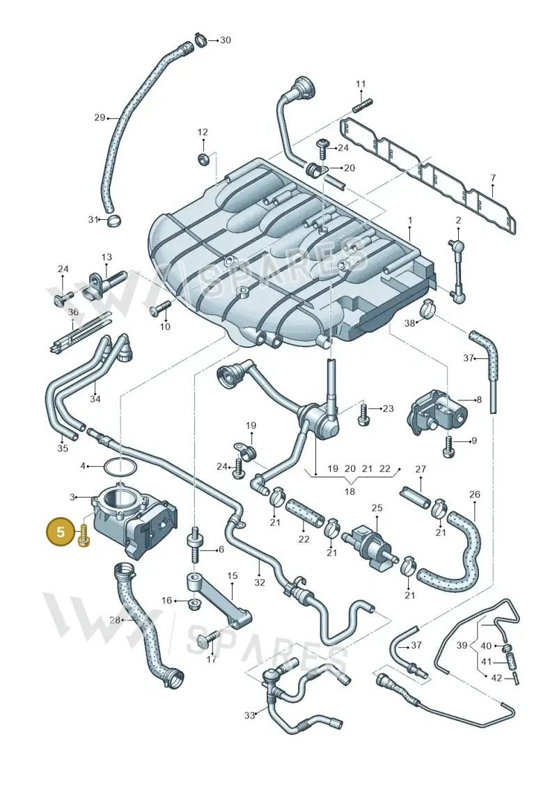 WHT001482A — Audi TTS Coupe 2.0 (2010-2014) diagram 412133420, position 5