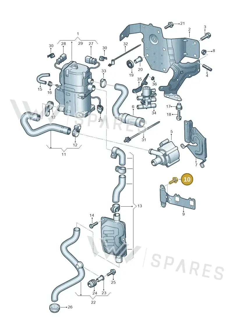 WHT001692 — Audi RS Q8 Quattro (2019-) diagram 429261000, position 10