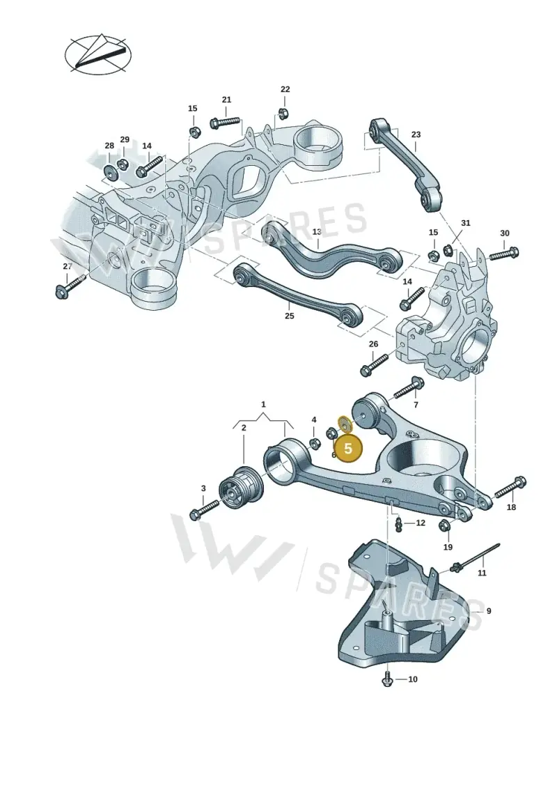 WHT001796A — Audi RS e-tron GT (2020-2020) diagram 4j1505300, position 5