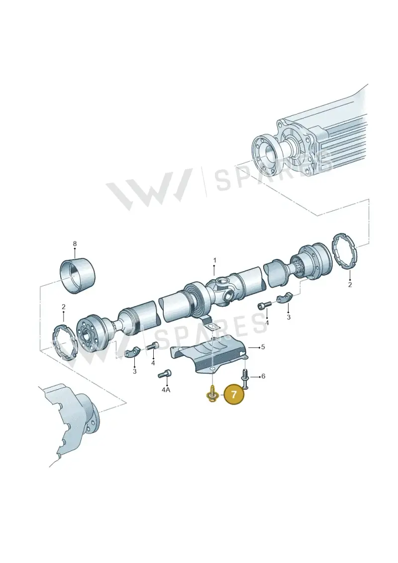 WHT001838 — Audi RS4 Cabrio qu.    08> (2007-) diagram 249521100, position 7