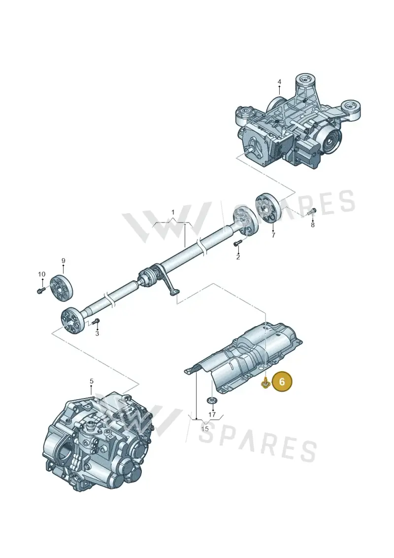 WHT001838 — Audi RS3 Sportback (2011-2012) diagram 460521100, position 6