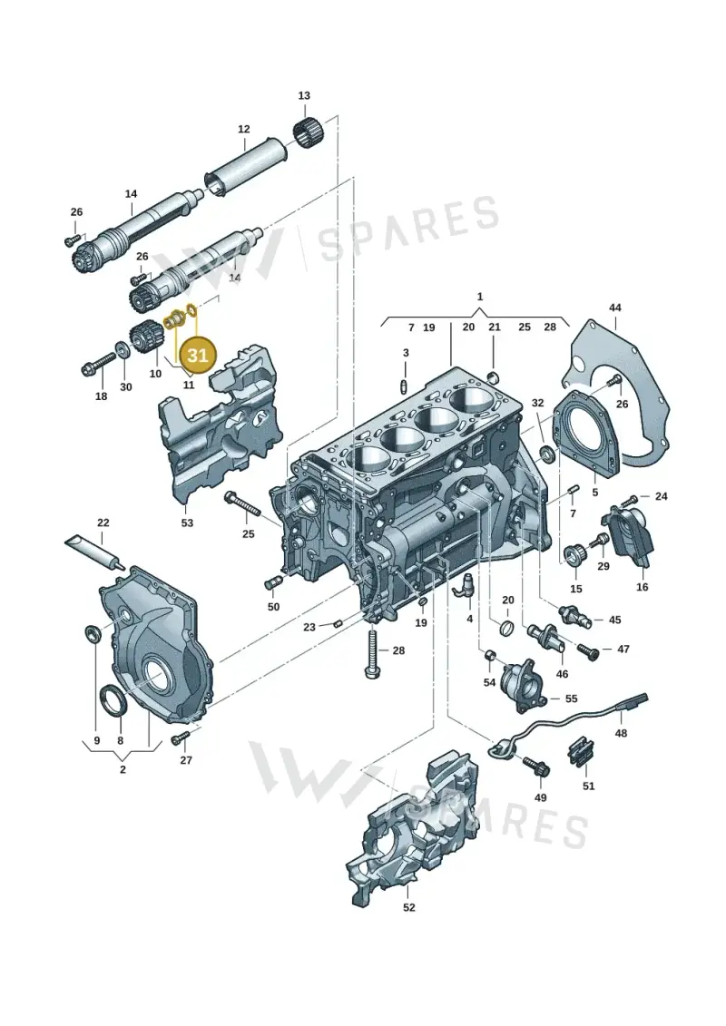 WHT001905A — Audi A5 Limo 2.0 (2024-) diagram 849103017, position 31