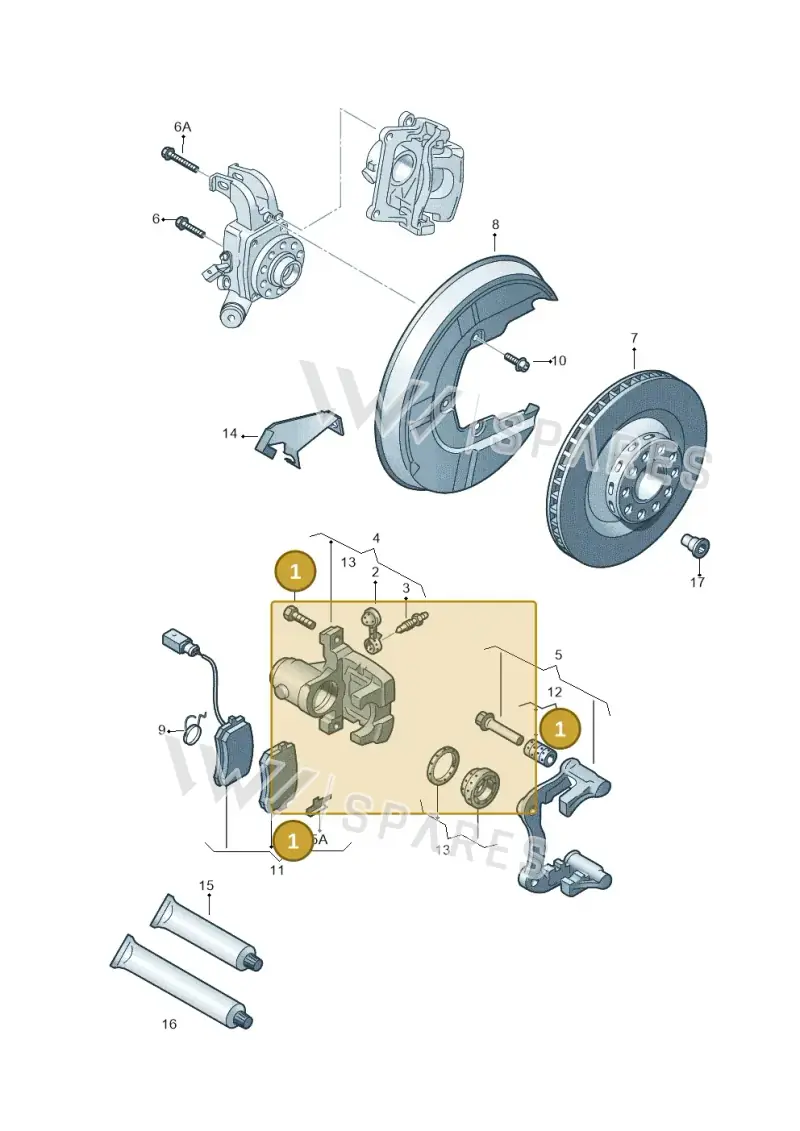 WHT001921 — Audi RS4 Cabrio qu.    08> (2007-) diagram 258615600, position 1