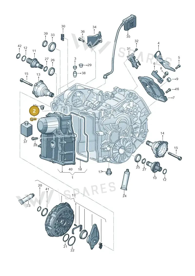 WHT001922 — Audi A1 sportback 1.0 (2018-) diagram 592321500, position 2