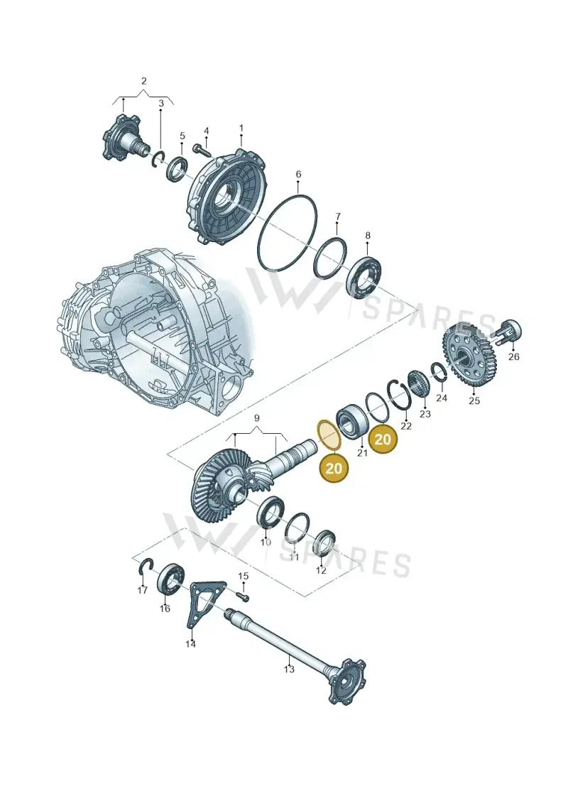 WHT002006AH — Audi Q5 (2016-2020) diagram 849409120, position 20