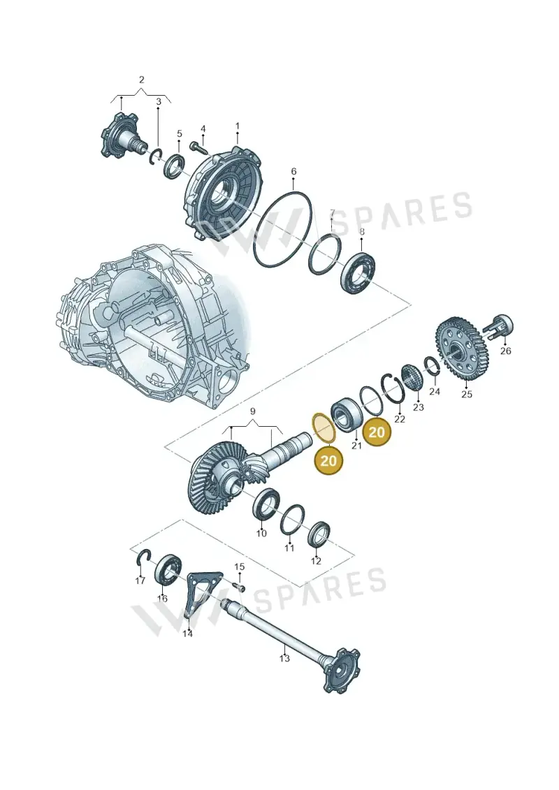 WHT002006AP — Audi Q5 (2016-2020) diagram 849409120, position 20