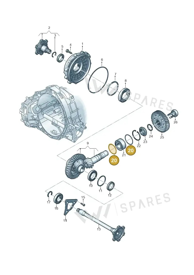 WHT002006AR — Audi Q5 (2016-2020) diagram 849409120, position 20