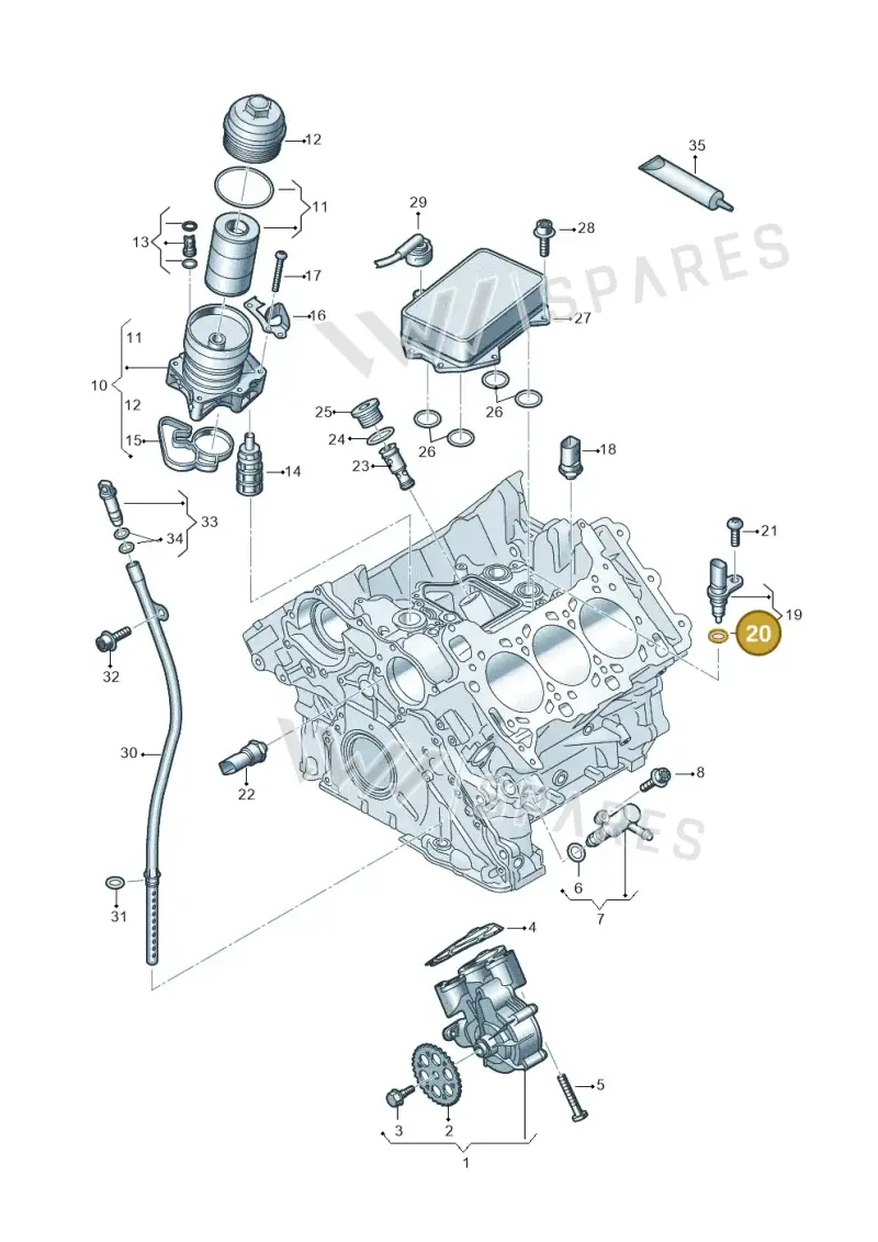 WHT002287C — Audi A5 Limo 2.0 (2024-) diagram 849115200, position 20