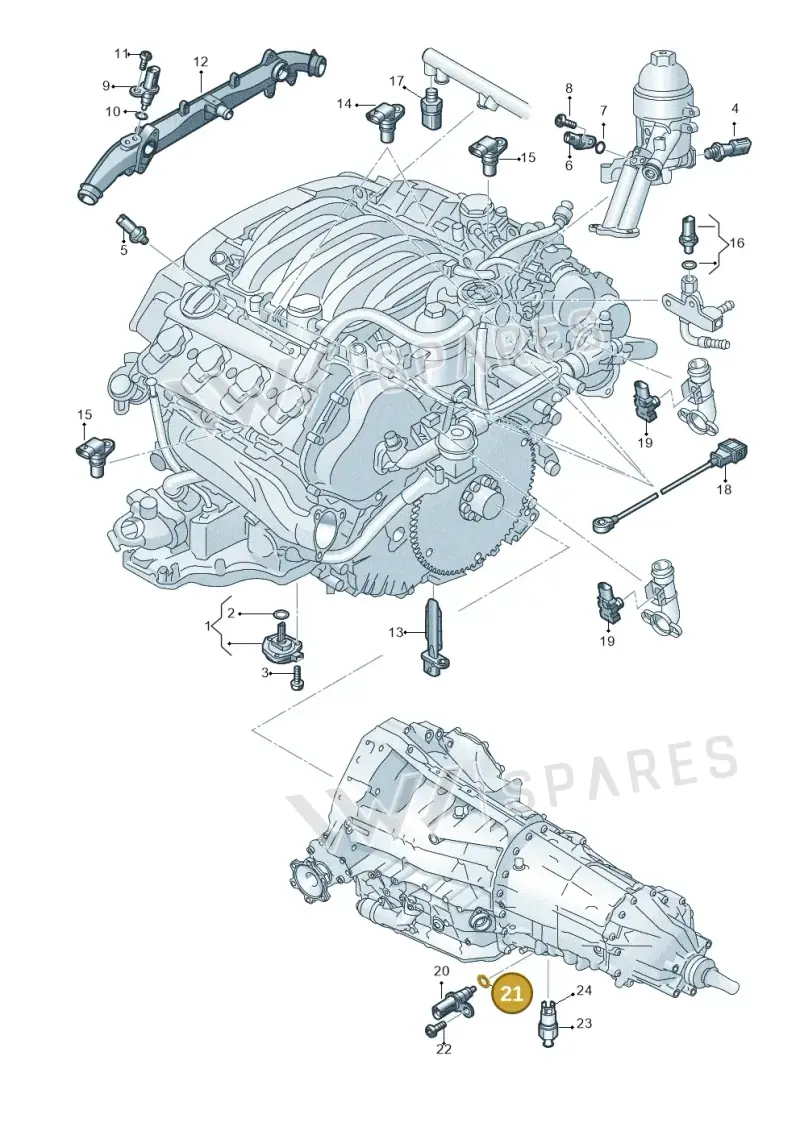 WHT002287E — Audi RS5 Coupe (2010-2015) diagram 695919800, position 21