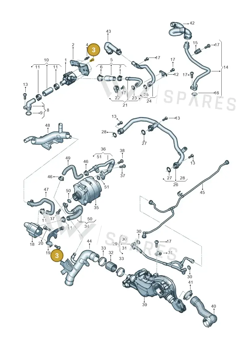WHT002306 — Audi RS6 Avant (2019-) diagram 538121002, position 3