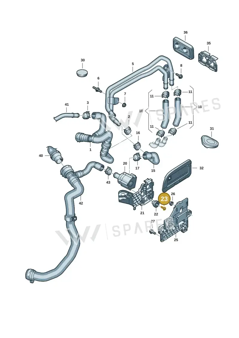WHT002306 — Audi A5 Limo 2.0 (2024-) diagram 8wk121015, position 23