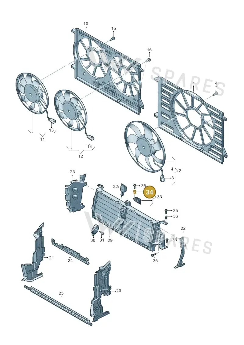 WHT002535 — Audi Q8 Quattro 3,0 (2018-) diagram 429121900, position 34