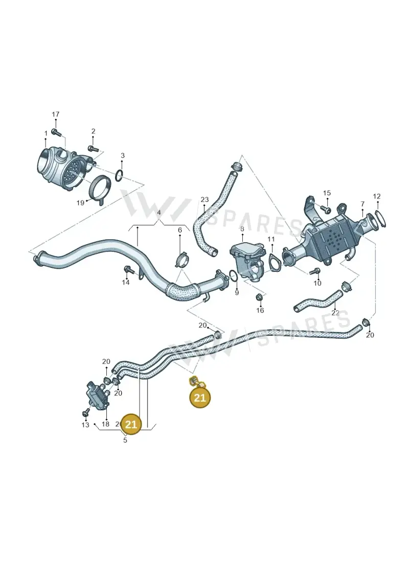 WHT002536 — Audi Q8 Quattro 3,0 (2018-) diagram 897131450, position 21